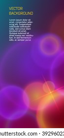 Fashion lights background of bright glowing blur effect lines circle with space place for your text. Vector illustration Eps 10. Futuristic style glow disco club or night party. Graphic image template