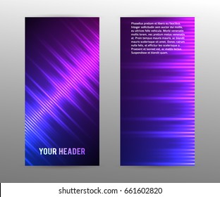 
Fashion lights background of bright glowing blur lines. Set Design elements business presentation template. Vector illustration backdrop glow light effect . EPS 10 for web banner, brochure page