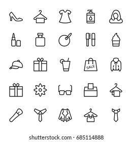 Fashion Line Vector Icons 1
