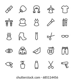 Fashion Line Vector Icons 2