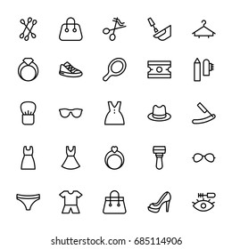 Fashion Line Vector Icons 3