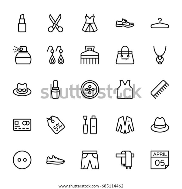 Fashion Line Vector Icons
6