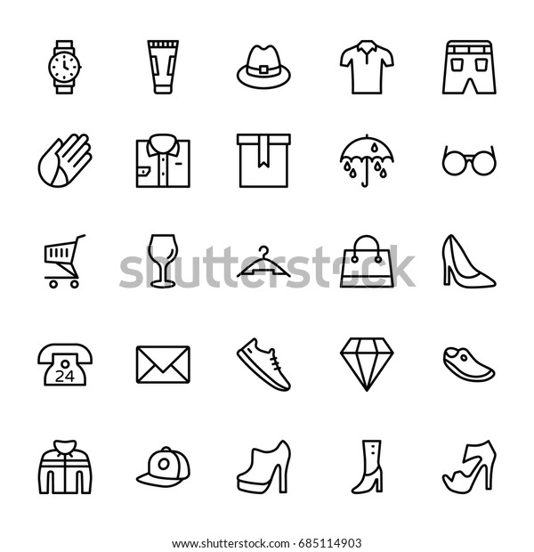 Fashion Line Vector Icons
8