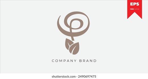 Fashion logo and brand for cosmetic company and beauty care