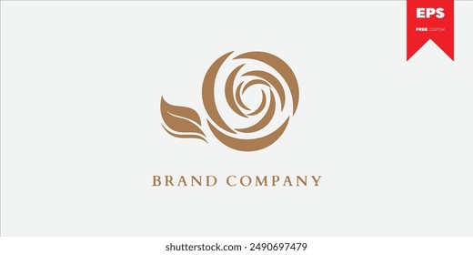 Logotipo y marca de moda para empresa de cosméticos y cuidado de la belleza