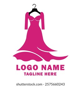 Fashion logo design template suitable for clothing brands, boutiques, fashion blogs, apparel websites, designer portfolios, retail shops, and fashion-related