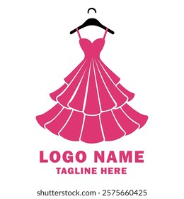 Fashion logo design template suitable for clothing brands, boutiques, fashion blogs, apparel websites, designer portfolios, retail shops, and fashion-related