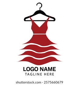 Fashion logo design template suitable for clothing brands, boutiques, fashion blogs, apparel websites, designer portfolios, retail shops, and fashion-related