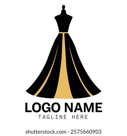 Fashion logo design template suitable for clothing brands, boutiques, fashion blogs, apparel websites, designer portfolios, retail shops, and fashion-related