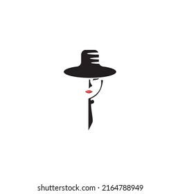fashion logo illustration woman vector abstract