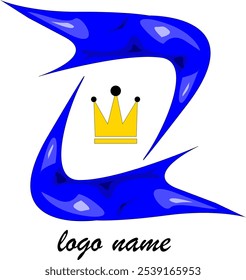fashion logo illustration of a Z shaped scarf