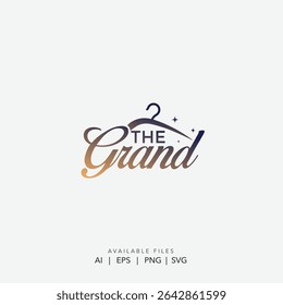  Fashion Logo with Stylish Hanger Design, Premium Vector Icon for Fashion Retail, Fashion Designers logo