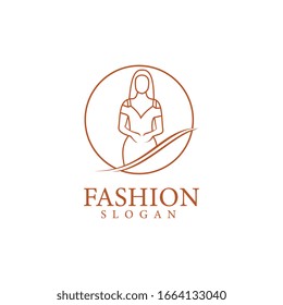 Fashion logo template vector illustration design