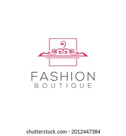 Fashion logo template vector. Fashion shop logo concept