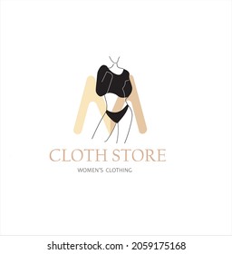 Fashion Logo Vector Art. Logo Template. women cloth shop.