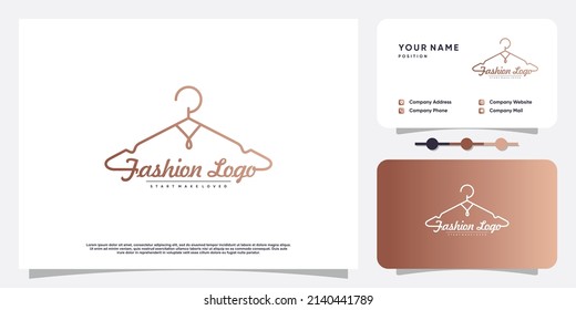 Fashion logo vector with minimalist design Premium Vector