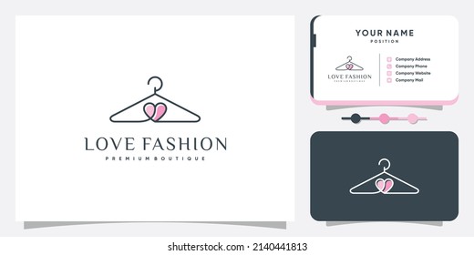 Fashion logo vector with minimalist design Premium Vector