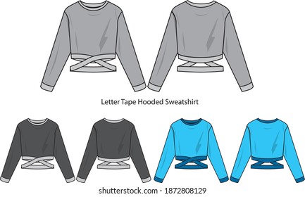 Fashion long sleeve blouse for women vector template