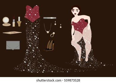 fashion look, body positive, fat, chubby