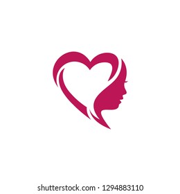 fashion love logo template