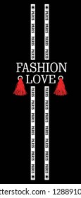 fashion love,paris,for t-shirt slogan