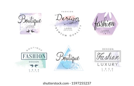 Fashion Luxury Boutique Logo Design Vector Set