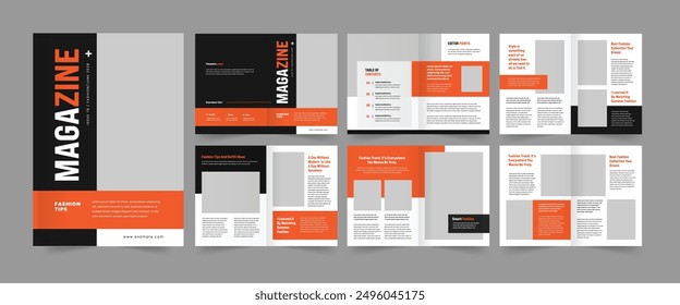 fashion magazine layout travel magazine design business magazine template