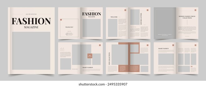 Fashion Magazine, Lifestyle Magazine Template