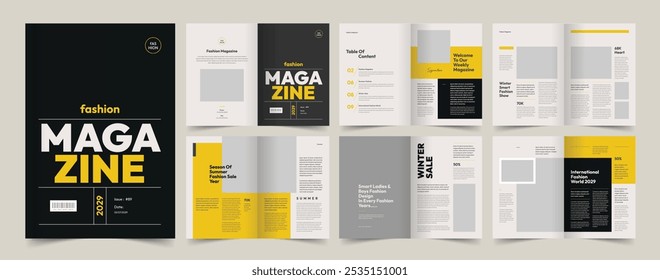 Fashion Magazine, Lifestyle Magazine Template