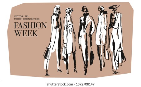 Fashion Drawing Images, Stock Photos & Vectors | Shutterstock