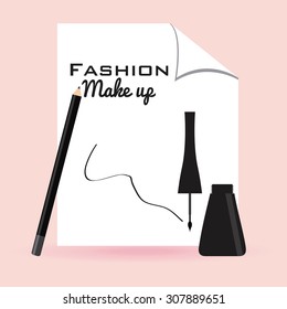 fashion make up design, vector illustration eps10 graphic 