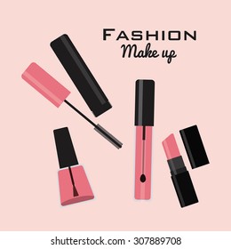 fashion make up design, vector illustration eps10 graphic 