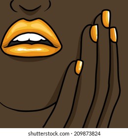 The fashion makeup