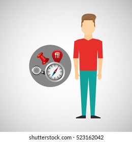 fashion man collection navigation elements concept vector illustration eps 10