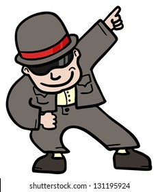 Fashion man dance