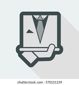 Fashion man dress icon