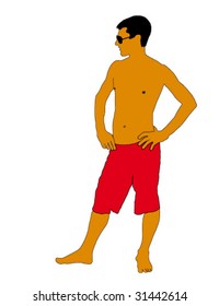 fashion man vector