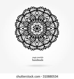 Fashion mandala, doily round, design elements, ornamental pattern, circle background,abstract lace decoration
