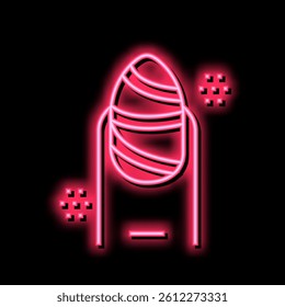 fashion manicure neon light sign vector. fashion manicure sign. isolated symbol illustration
