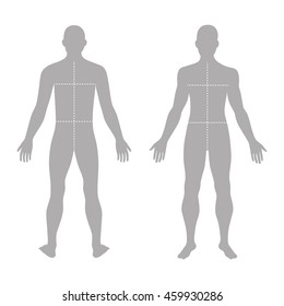 Line Drawing Body Front Back Images, Stock Photos & Vectors | Shutterstock