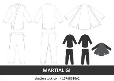 Fashion Martial Gi Design for Commercial Use