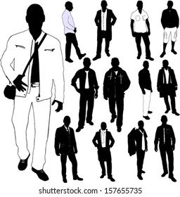 fashion men collection - vector