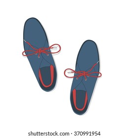 fashion men's shoes on white background.
