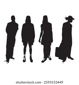 Fashion Men's Silhouette Vector Design
