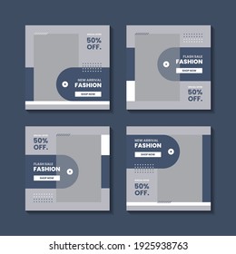 Fashion Minimalist Social Media Post Template Collection