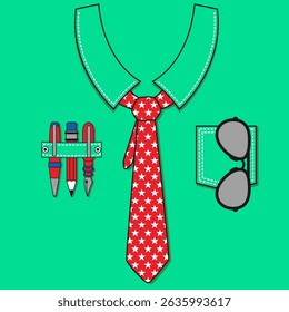fashion mockup design, Flat Vector Illustration