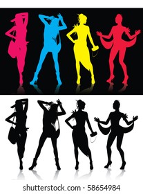 Fashion Model Silhouettes