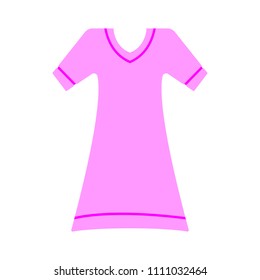 fashion model symbol, vector casual woman dress illustration 