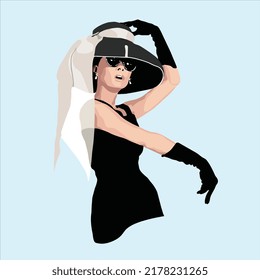 Fashion Model Tshirt Vector Design