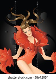 Fashion model (vector)